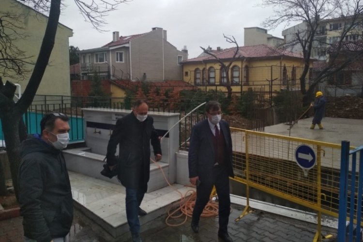 Bursa İl Mill&icirc; Eğitim M&uuml;d&uuml;r&uuml;  D&uuml;lger, yapımı devam eden okul inşaatını inceledi