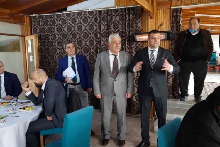 MHP Bursa İznik il&ccedil;e y&ouml;netimi, mahalle muhtarlarıyla bir araya geldi