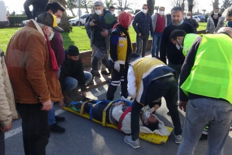 Feci kazada metrelerce fırladı