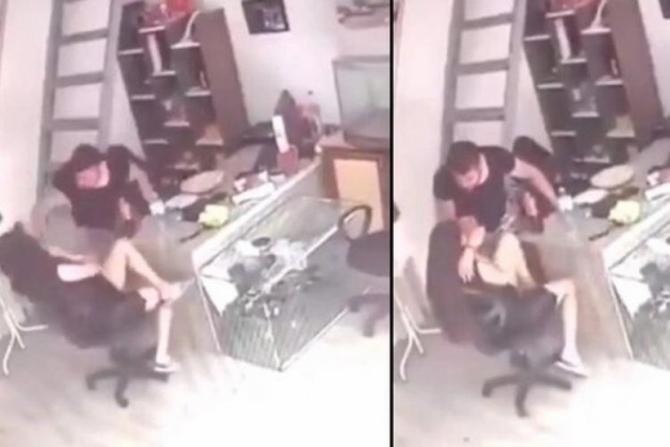 İnfial yaratan olay! Kız arkadaşına dehşeti yaşattı