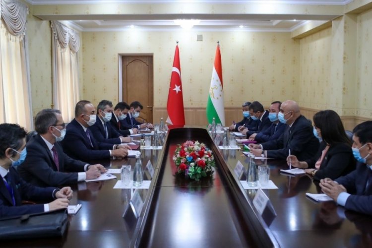 Bakan &Ccedil;avuşoğlu, Tacikistan Temsilciler Meclisi Başkanı ile bir araya geldi