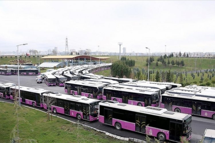 İstanbul'da turkuaz ve erguvan renkli otob&uuml;slerin sarıya boyanması ihalesi sonu&ccedil;landı