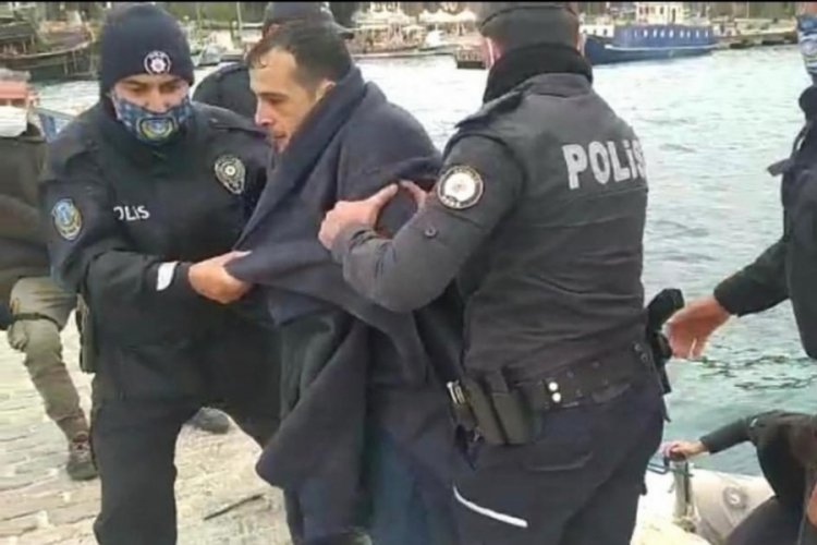 Deniz manzarasını izlemek istedi ama...