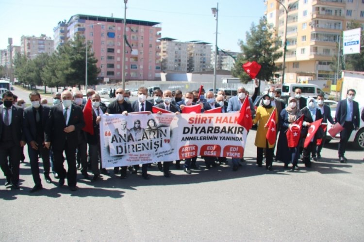 STK temsilcilerinden Diyarbakır annelerine destek yürüyüşü
