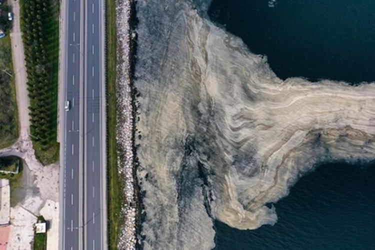 İzmit K&ouml;rfezi'ndeki korkutan g&ouml;r&uuml;nt&uuml; i&ccedil;in inceleme başlatıldı!