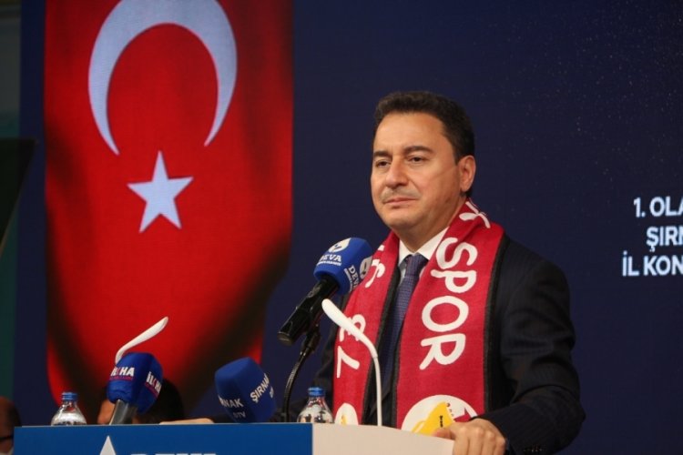 Babacan, Şırnak'ta partisinin il kongresine katıldı