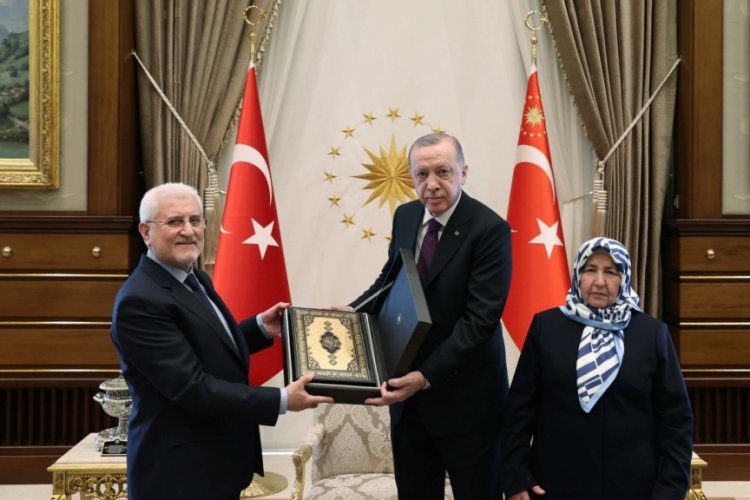 Cumhurbaşkanı Erdoğan, şehit savcı Kiraz'ın anne ve babasını kabul etti