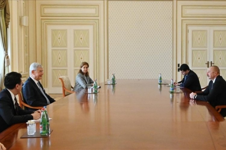 Azerbaycan Cumhurbaşkanı Aliyev, BM 75. Genel Kurul Başkanı Bozkır'ı kabul etti