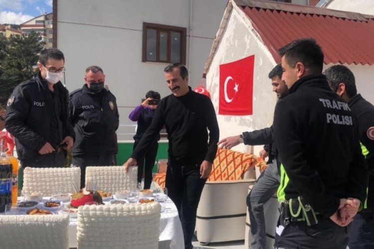 Bursa Gemlik'te polise 10 Nisan sürprizi