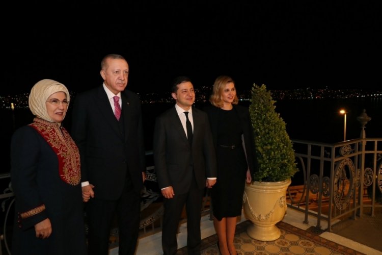 Erdoğan ailesi, Zelensky ve eşi ile yemekte bir araya geldi