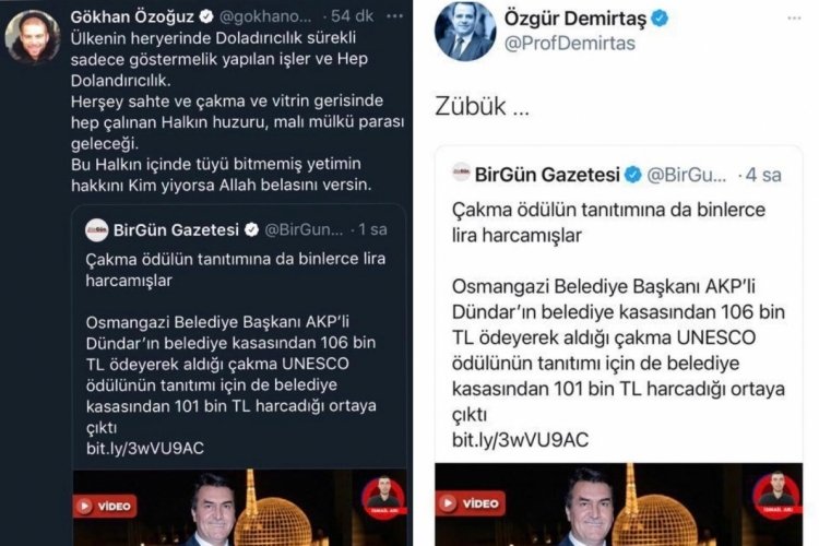Bursa Osmangazi Belediye Başkanı Dündar'dan "Zübük" açıklaması