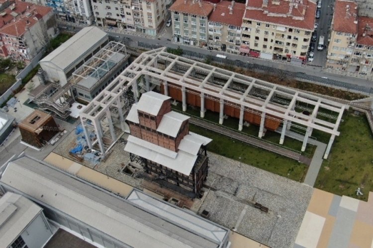 Hasanpaşa Gazhanesinin son hali havadan g&ouml;r&uuml;nt&uuml;lendi