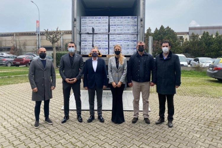 Bursa DOSABSİAD'ın yardım kolileri yola &ccedil;ıktı