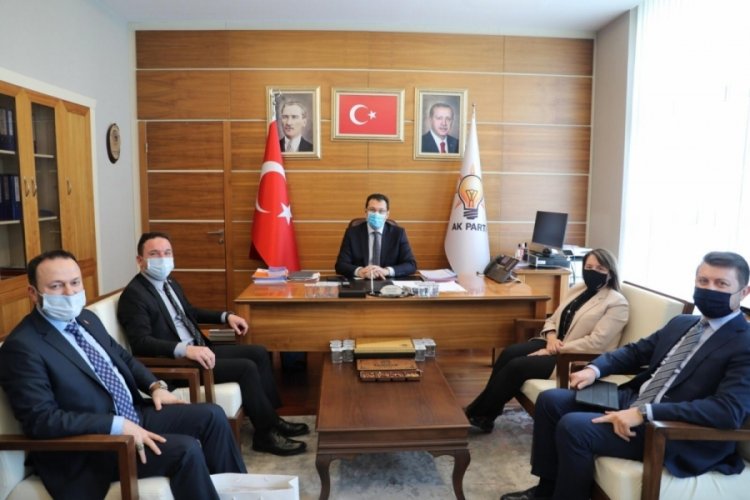 Bursa Milletvekili Ödünç, parti genel merkezini ziyaret etti