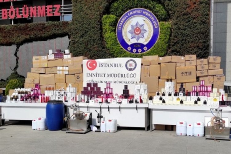 İstanbul'da milyonluk sahte parf&uuml;m operasyonu
