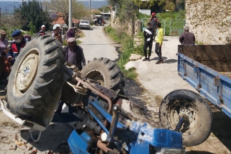 Trakt&ouml;r devrilmesi sonucu 1 kişi &ouml;ld&uuml;