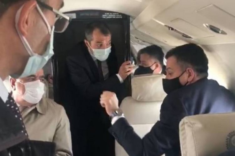 Bakan Pakdemirli'nin u&ccedil;ağı havada arızalandı