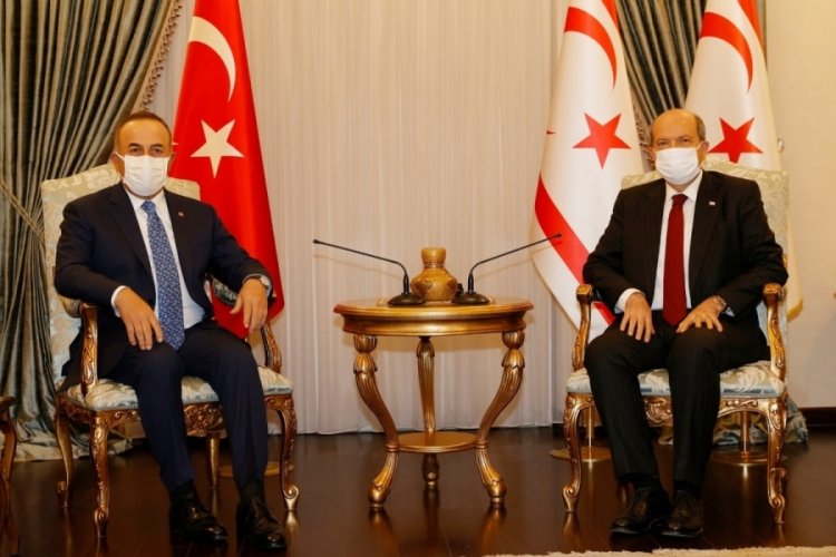 Ersin Tatar, &Ccedil;avuşoğlu'nu kabul etti