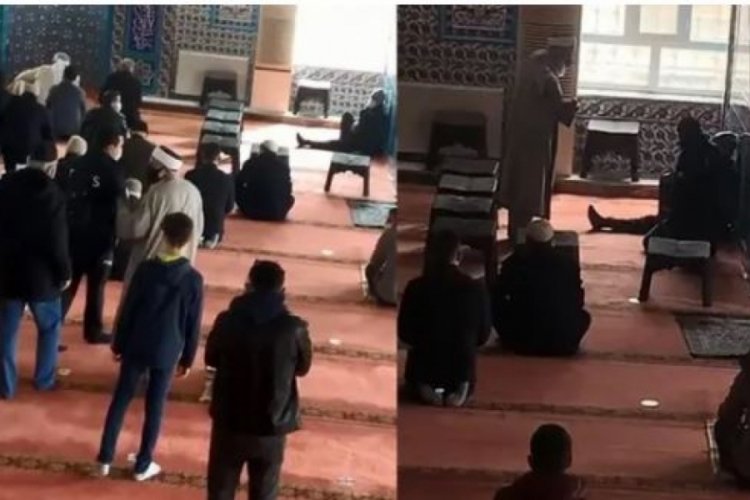 Karantinada olması gerekirken cuma namazına gitti!