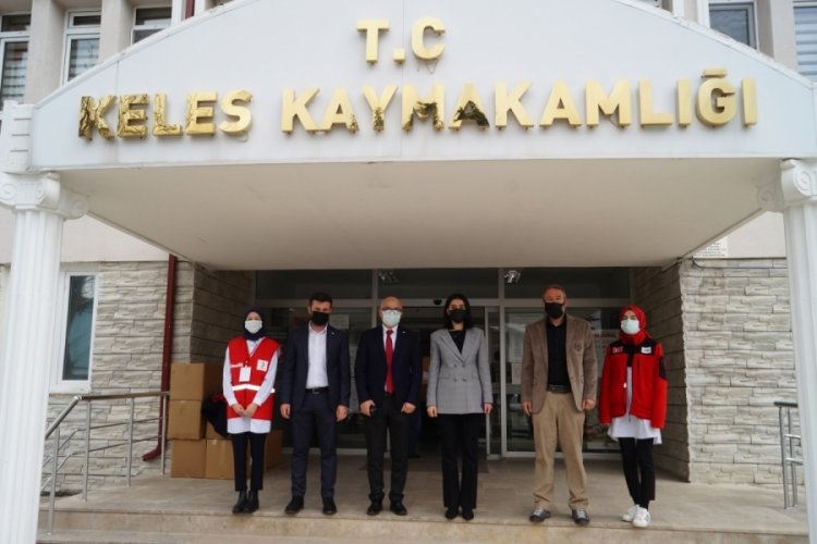 Türk Kızılay Bursa'dan Keles'e erzak yardımı