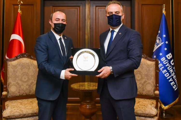 Başkan Alinur Aktaş'a TSYD Bursa'dan ziyaret
