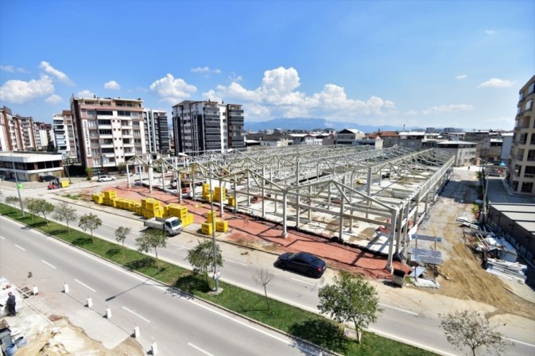Bursa Millet Mahallesi kapalı pazar alanı yarılandı