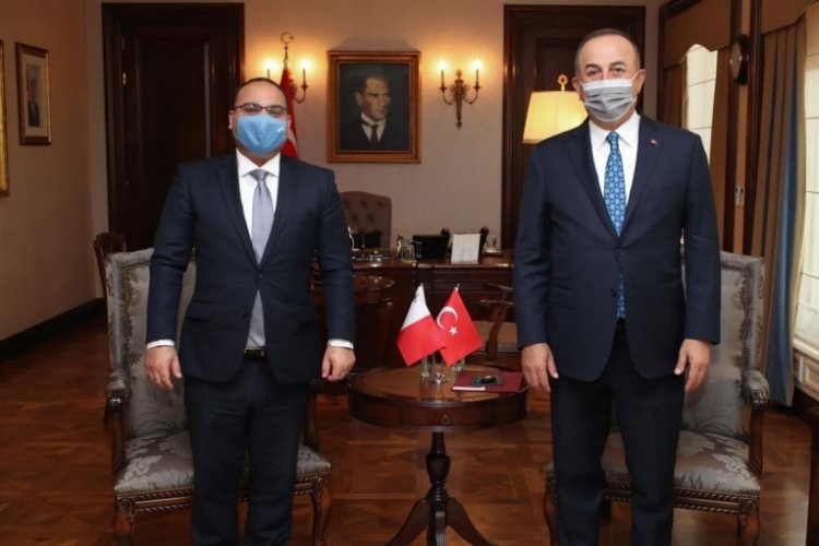 &Ccedil;avuşoğlu, Malta Maliye ve İstihdam Bakanı ile g&ouml;r&uuml;şt&uuml;