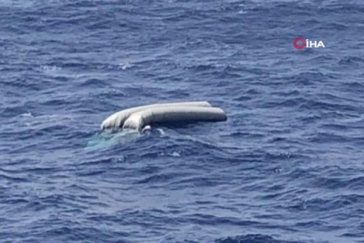 Akdeniz'de batan bota ilk m&uuml;dahaleyi T&uuml;rk m&uuml;rettebat yaptı