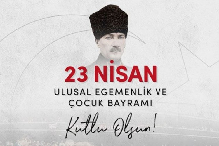 Spor camiasından 23 Nisan Ulusal Egemenlik ve &Ccedil;ocuk Bayramı mesajları