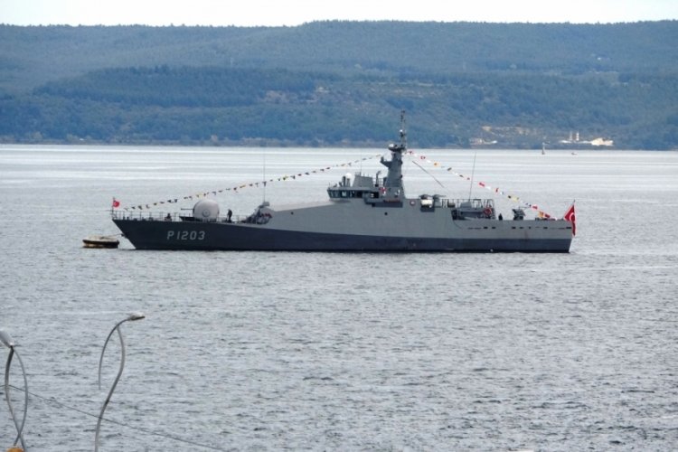 TCG Kumkale, 23 Nisan kutlamaları i&ccedil;in &Ccedil;anakkale'de