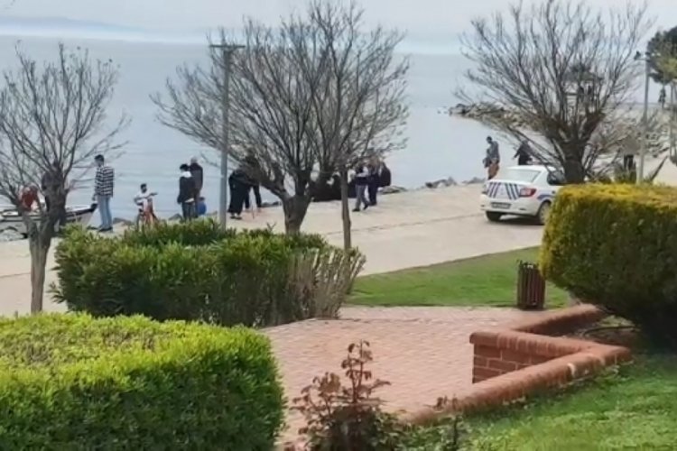 Bursa Gemlik'te polisten sahil turu yapanlara anonslu uyarı