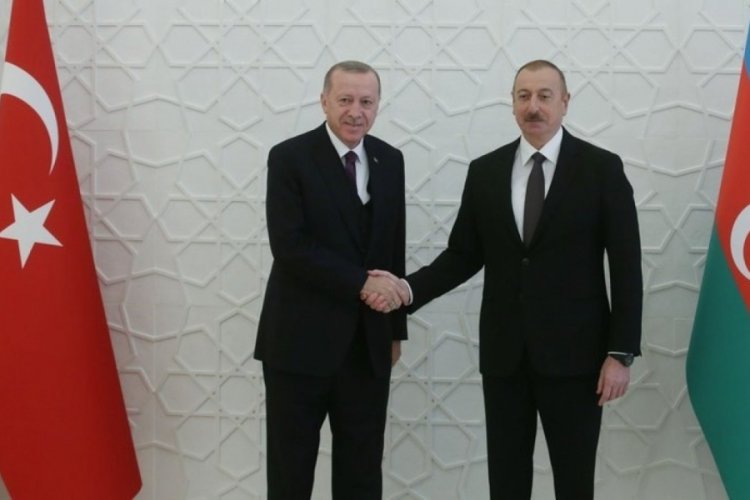 Cumhurbaşkanı Erdoğan, Aliyev ile g&ouml;r&uuml;şt&uuml;