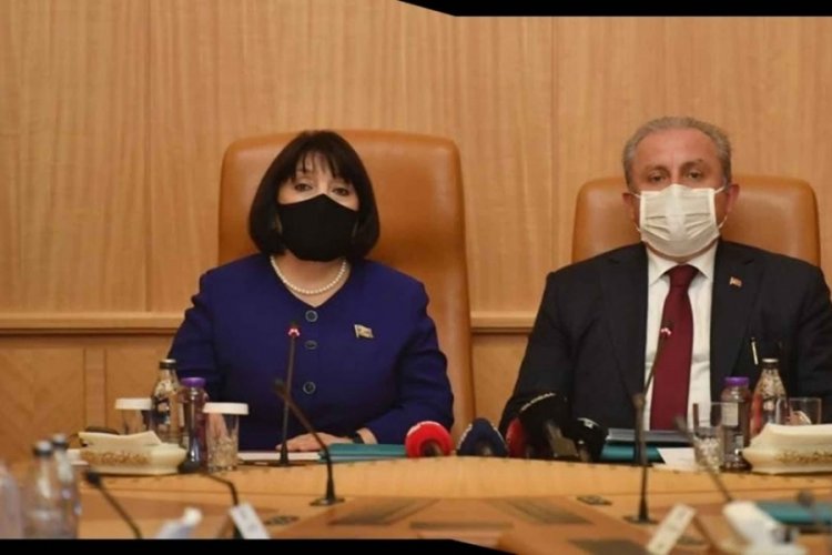TBMM Başkanı Şentop, Azerbaycanlı mevkidaşı ile g&ouml;r&uuml;şt&uuml;