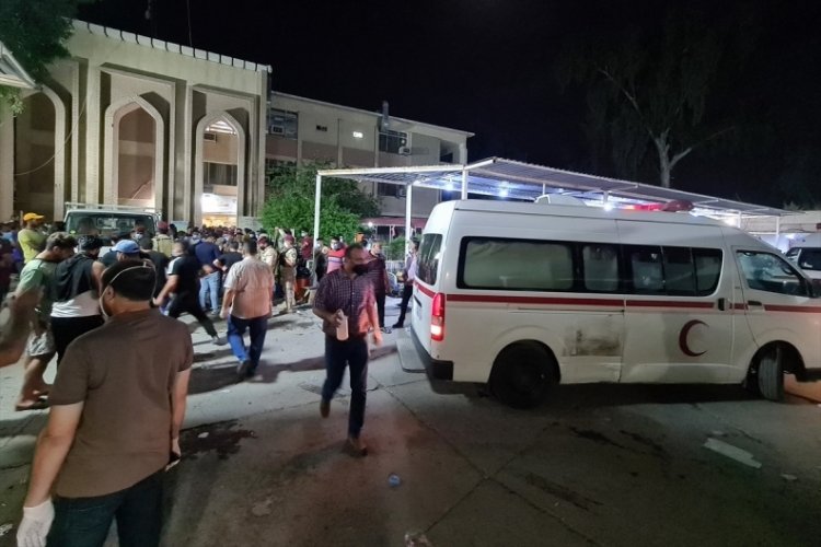 Bağdat'ta covid hastalarının olduğu hastanede yangın: 20'ye yakın &ouml;l&uuml;