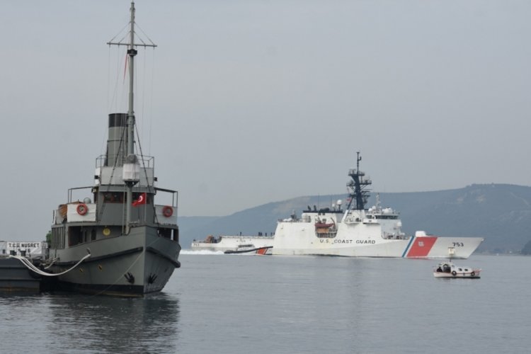 ABD Sahil Güvenlik gemisi, Çanakkale Boğazı'ndan geçti