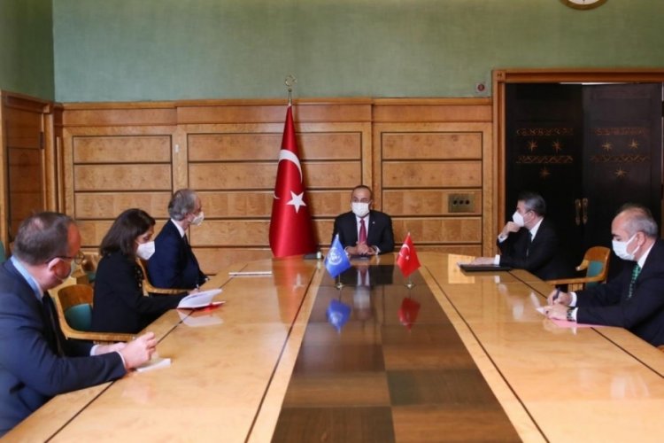 Bakan &Ccedil;avuşoğlu, BM Suriye &Ouml;zel Temsilcisi Pedersen ile g&ouml;r&uuml;şt&uuml;