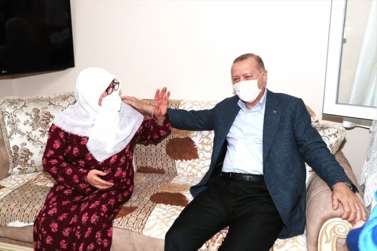 Cumhurbaşkanı Erdoğan, Mahruze Keleş'i ziyaret etti
