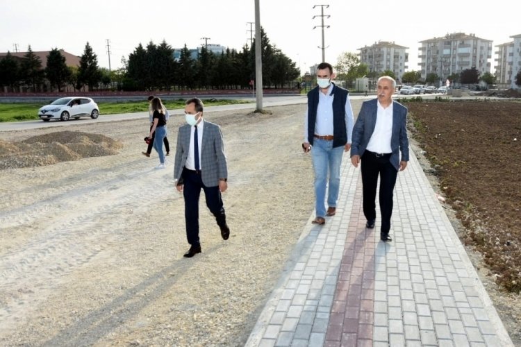 Bursa Yenişehir'de kapanma döneminde yol çalışmaları hızlandı