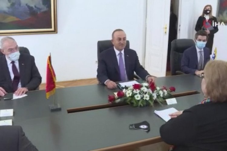 Bakan &Ccedil;avuşoğlu, Bosna Hersekli mevkidaşı Turkovic ile g&ouml;r&uuml;şt&uuml;