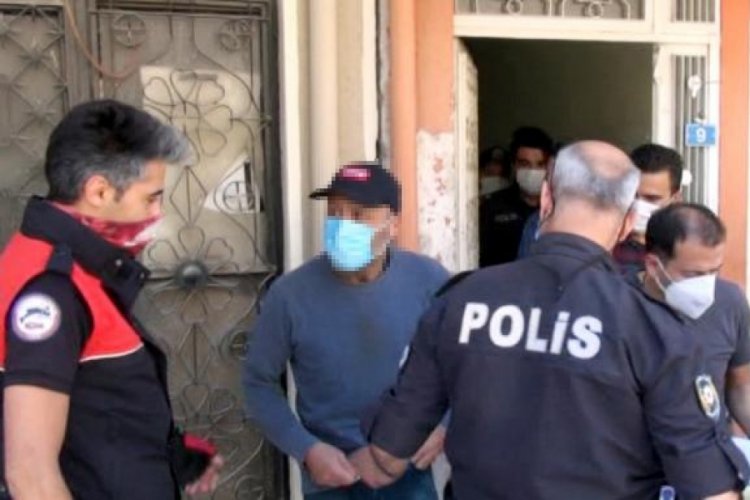 Çatıda çıplak adam alarmı: Gözaltına alındı
