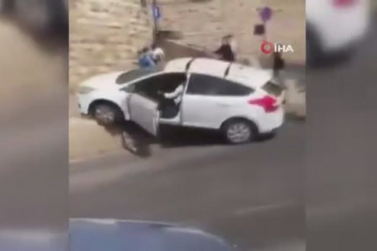 İsrailli yerleşimci, aracını Filistinlilerin &uuml;zerine s&uuml;rd&uuml;