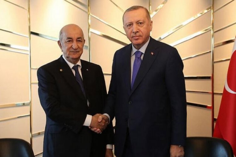 Cumhurbaşkanı Erdoğan, Cezayir Cumhurbaşkanı Tebbun ile g&ouml;r&uuml;şt&uuml;