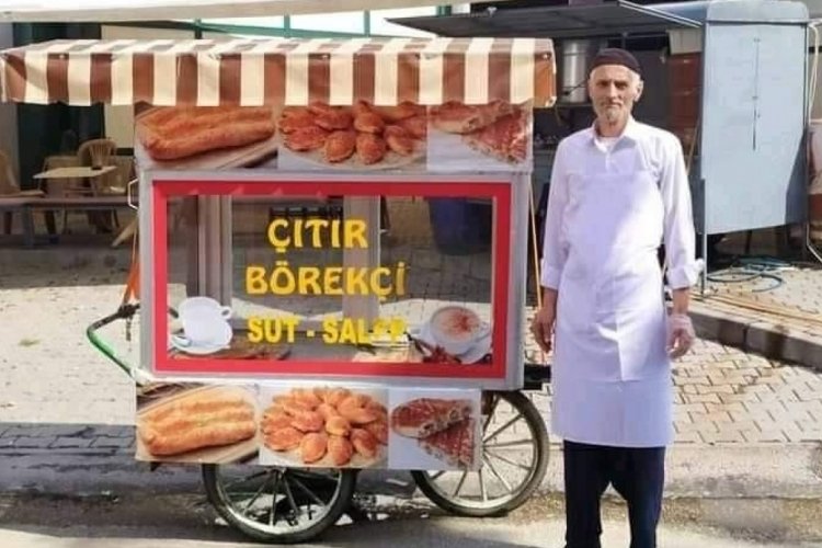 Bursa'da börekçinin ekmek teknesini çaldılar