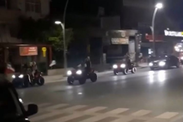 ATV'li şampiyonluk turunda polisi g&ouml;ren ka&ccedil;maya başladı