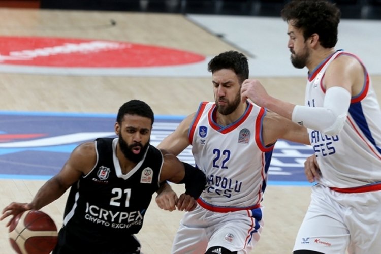 Anadolu Efes ile Beşiktaş Icrypex play-off yarı final ilk ma&ccedil;ında yarın karşılaşacak
