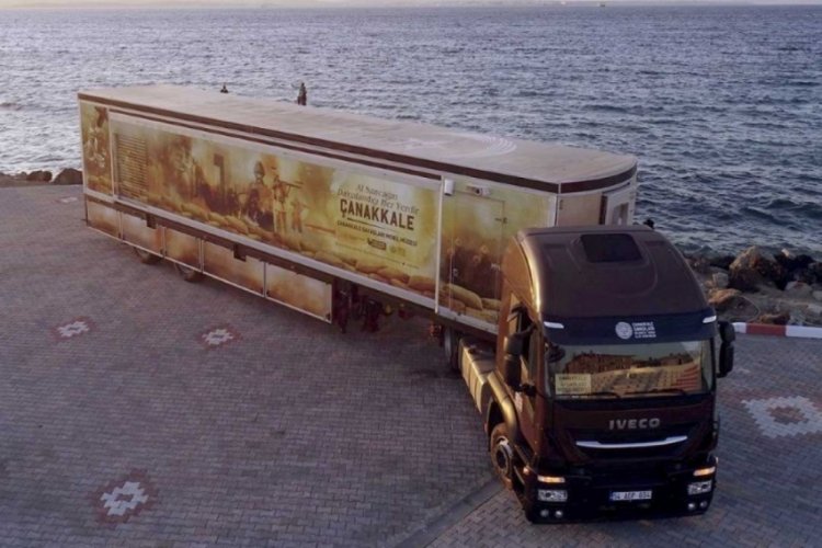 &Ccedil;anakkale Savaşları Mobil M&uuml;ze Tırı Bursa'da gezilebilecek