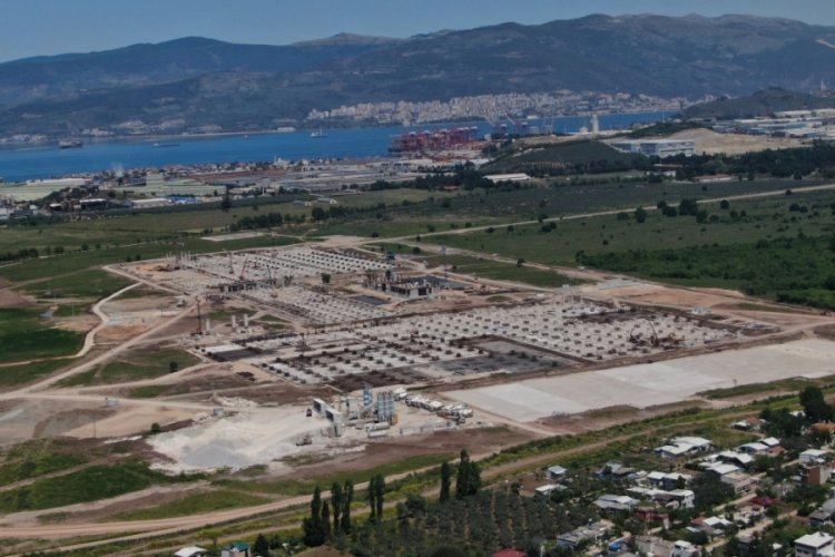 TOGG'un Bursa'daki fabrikası için yapılan çalışmalar havadan görüntülendi