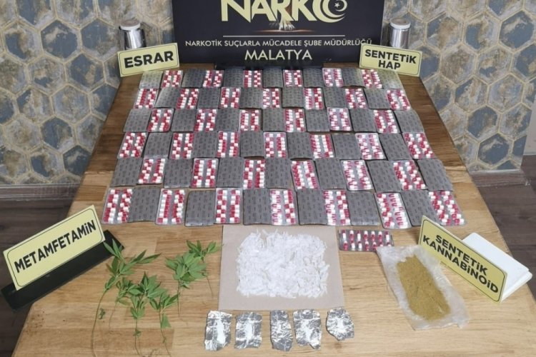 Malatya'da uyuşturucu operasyonu: 17 g&ouml;zaltı