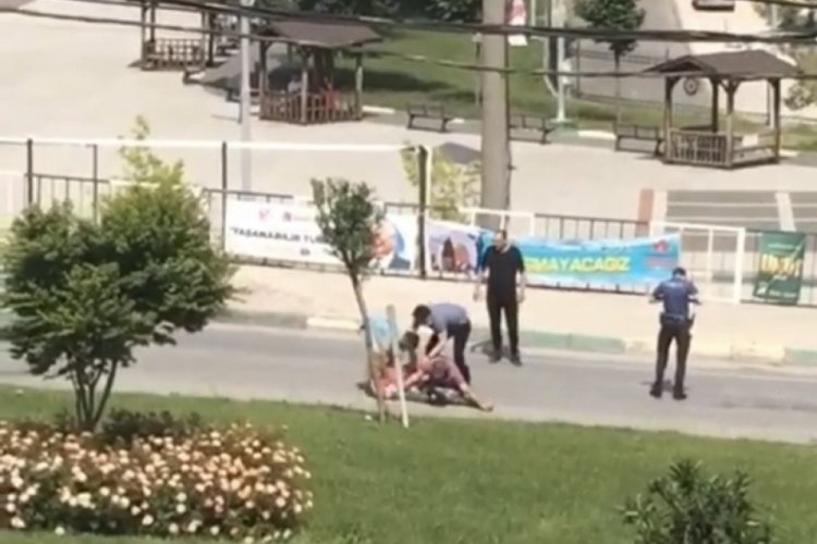 Bursa Gemlik'te polise saldıran şüpheli kıskıvrak yakalandı