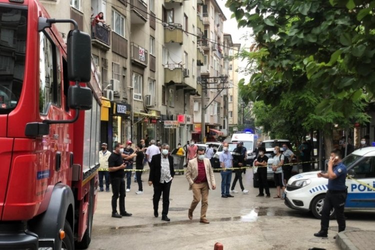 Bursa'da itfaiyecilere bıçaklı tehdit